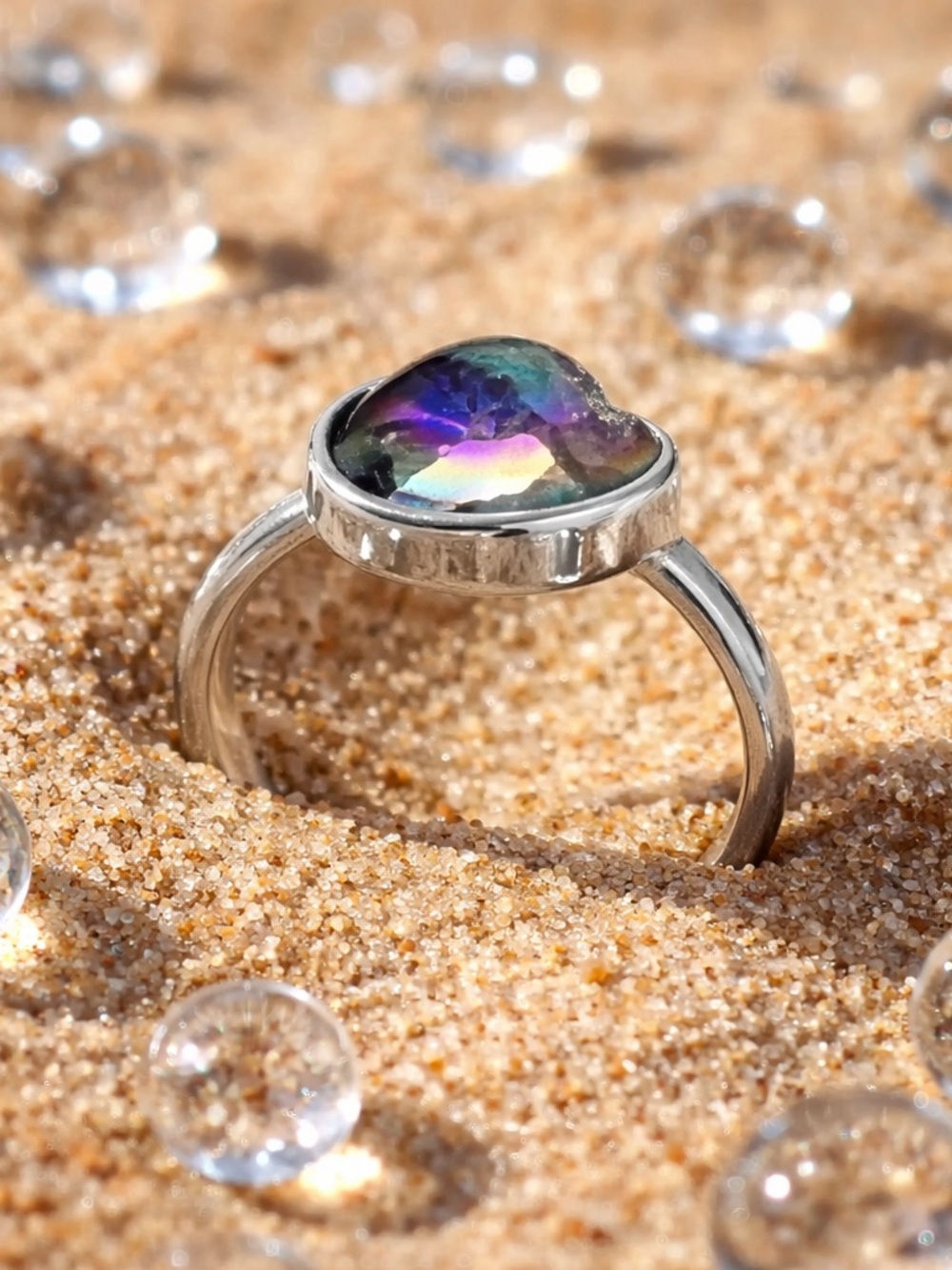 Titanium Aura Druzy Ring - Picture 15 of 15